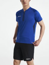Craft Sport-Polo Pro Control Impact (leicht, atmungsaktiv) cobaltblau Herren